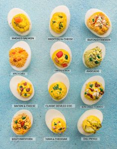 Low Carb Deviled Eggs – 12 Ways (Keto-friendly)