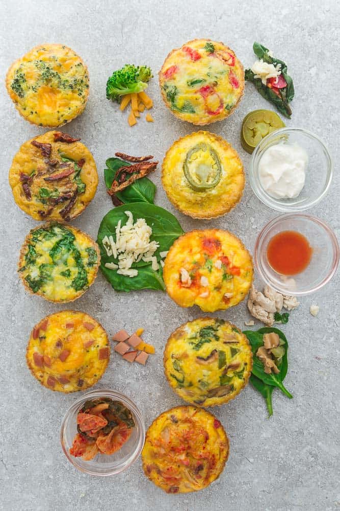 9 Low Carb Breakfast Egg Muffin Cups are packed with protein and perfect for busy mornings, weekend or holiday brunch. Best of all, so easy make-ahead breakfast for on the go.