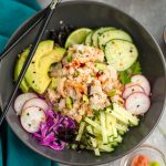 Low Carb Sushi Roll Bowls - a healthy and keto lunch or dinner to satisfy your sushi craving. So easy and less expensive than ordering takeout.