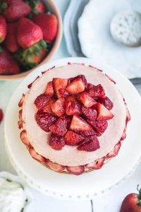 Low Carb Strawberries & Cream Cheesecake