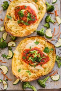 Low Carb Chicken Parmesan Spaghetti Squash