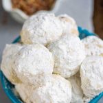 Low Carb Pecan Snowball Cookies in a bowl